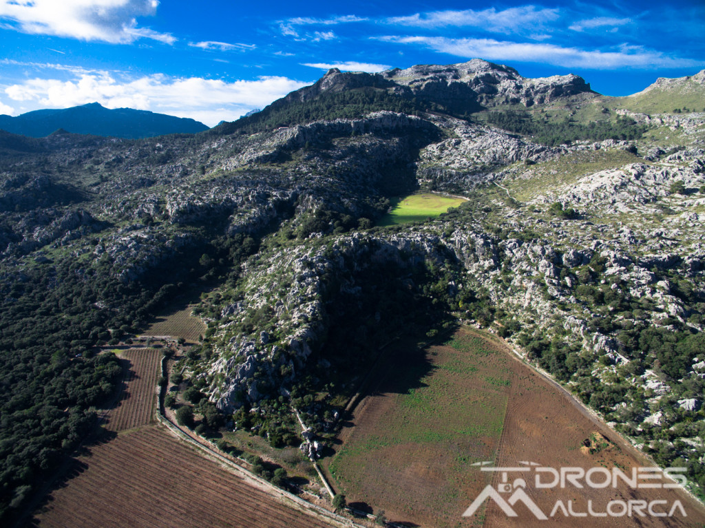 Imagen aérea de la Serra de Tramuntana