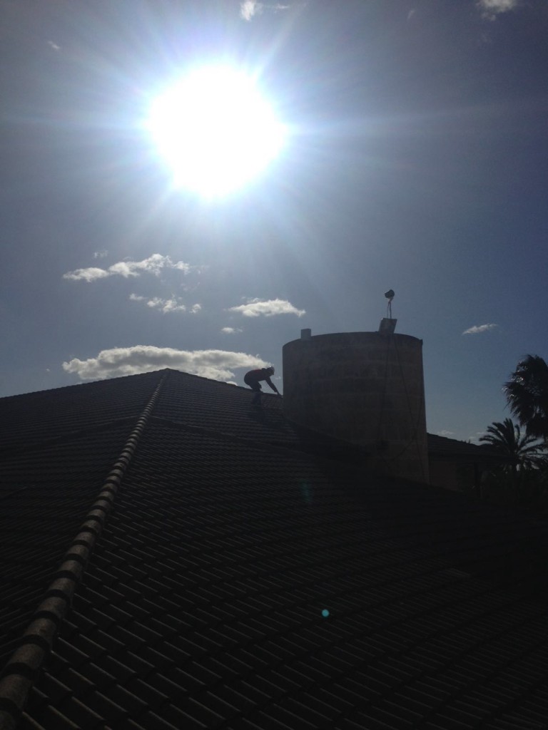 roof where a timelapse camera is installed